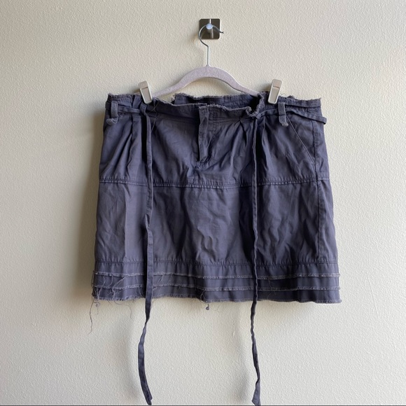 Patrick Robinson Paper Bag Gray Skirt Sz 13 - Picture 1 of 10